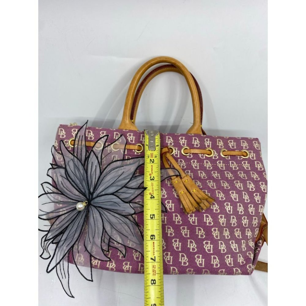 DOONEY & BOURKE Purple White Tan Tote Crossbodybag - Picture 7 of 13